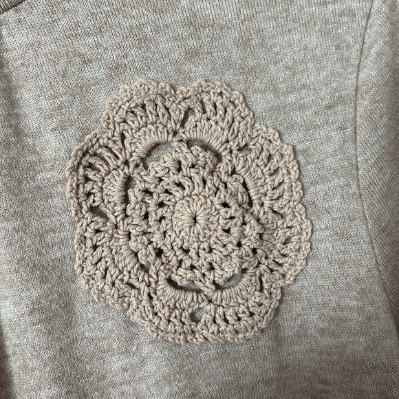 Adrienne Vittadini lightweight Sweater, XL, Oatmeal - Picture 3 of 6